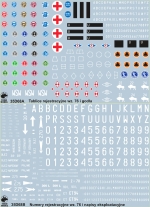 Polish Army Vehicles - unit insignia, registration numbers 76 pattern & stencils